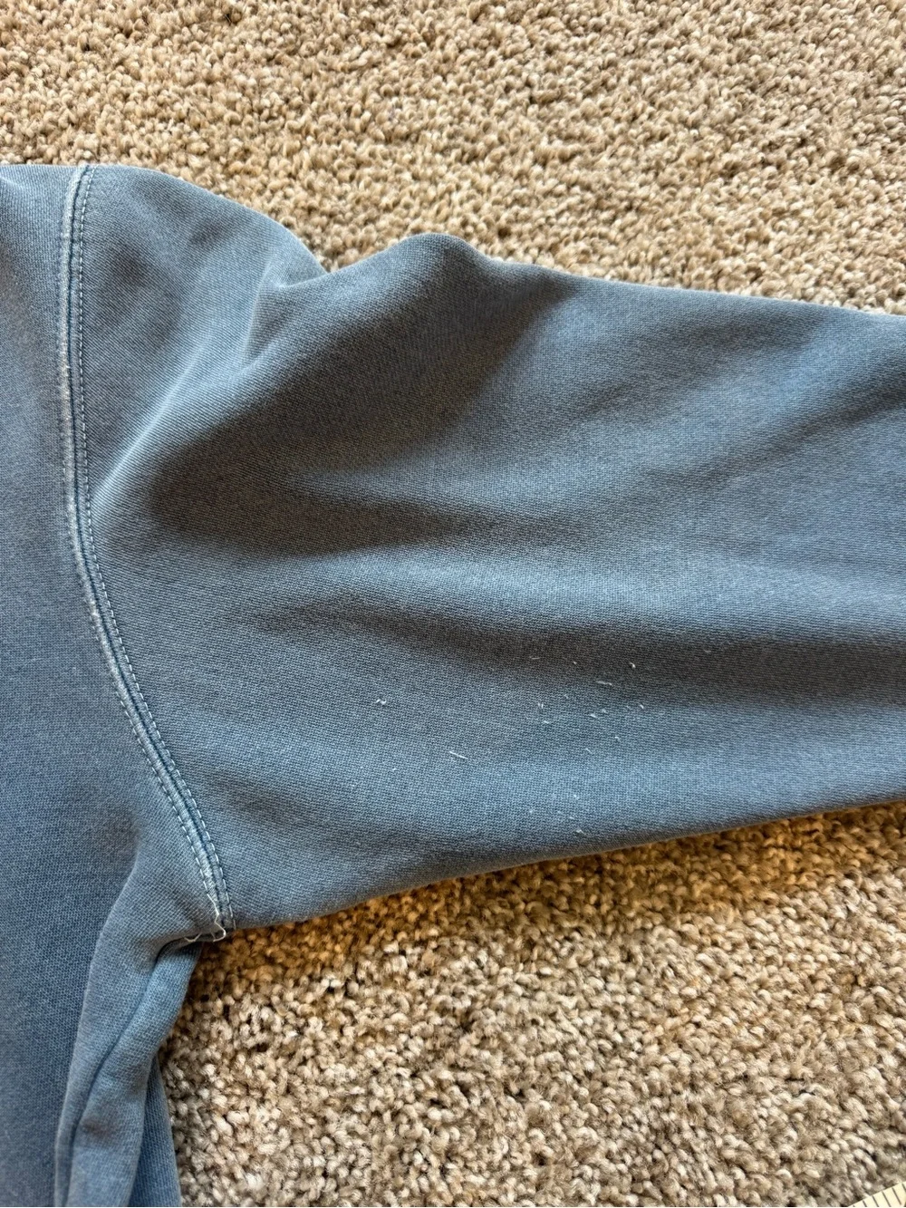 Men’s USA Lacrosse Faded Blue Crewneck Sweatshirt (60% Cotton)
